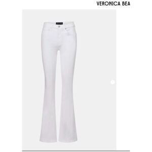Veronica Beard Women's Beverly High Rise Skinny Flare Jeans White Sz 24 NWT 328